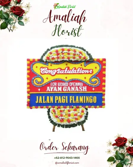 Sewa Papan Bunga Uranggantung